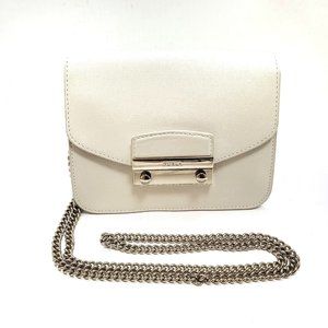 Furla Julia Shoulder Bag Leather Ivory